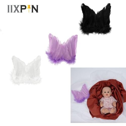 Newborn Photography Props Accessories Colorful Angel Wing Baby Photos Props Feather Wing Kid Girls Photography Decor Costumes