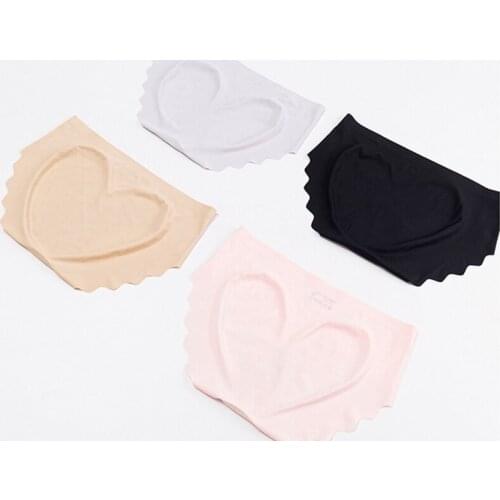 Sexy women underwear Seamless bag hip Ultra thin 3D love peach design panties female majtki damskie