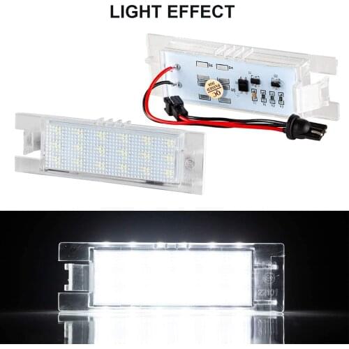 Super Bright 18 LED License Plate Light For Vauxhall Opel Zafira B Vectra C Corsa C D Insigina Astra J H Adam Cascada Meriva A B