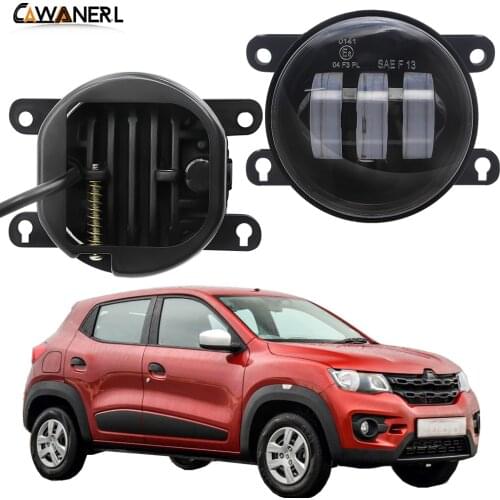 LED Fog Light Assembly For Renault Kwid 2015 2016 2017 2018 Car Front Bumper Fog Lamp Daytime Running Light 30W 6000LM 12V