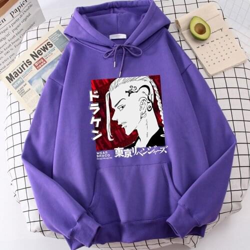 Japan Anime Hoody Tokyo Revengers Darken Printing Pullover For Mens Punk Korean Men Rock Sweatshirt Big Size Street Man Hoodies