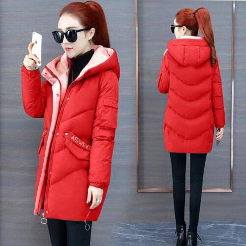 Women Thicken Parkas Hooded 2020 New Winter Coat Women Plus Size M-3XL Wadded Jacket Long Parka Gilrs jaqueta feminina Y559