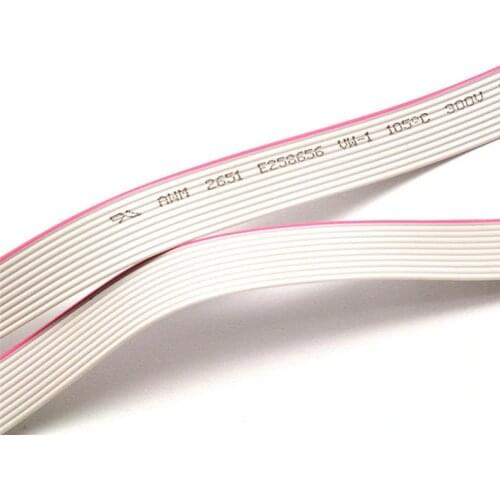 2Meter 8P/10P/12P/14P/16P/20P/40P 1.27mm PITCH Grey Flat Ribbon Cable 8/10/16/20/40 Pin 28AWG WIRE for IDC FC 2.54MM Connector