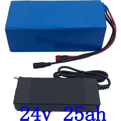 24V 500W 700W battery 24V 25AH Electric Bike battery 24V 24AH electric scooter battery use 3.7V 26650 5000mah cell+3A charger