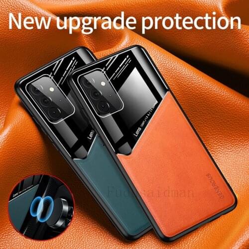 Car Magnet Glass Case for Oppo A91 A5 A9 A52 A92S A31 A5S AX7 A12 A53 2020 Reno 2 Z 3 4 Realme XT C11 6 X2 7 Pro Leather Cover