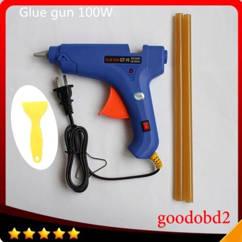 Car Professional Repair Removal Tool 100W Hot melt Glue Gun for car Tools Paintless Dent Repair with 2x high quality glue sticks