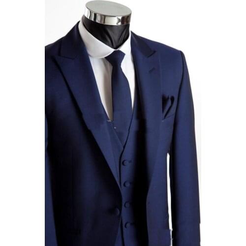 Free shipping navy blue Groom suit morning coat Wedding Groomsman cutaway men dress Bridegroom Suits/men tuxedo blazer