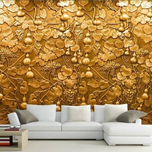 Large 3D Small Gourd Flower Wall Mural Photo Murals Wallpaper for TV Sofa Living Room Wall Art Decor papel de parede para quarto
