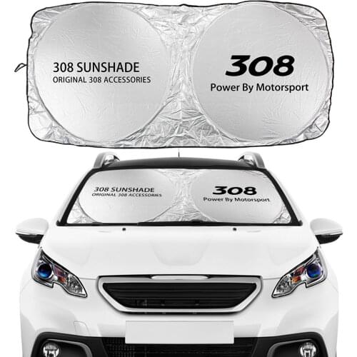 For Peugeot 308 Car Windshield Windowshades Sunshades Flodable Covers Sun Insulation UV Protection Visors Auto Accessories