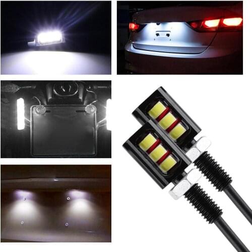 2pcs Screw Bolt 5630SMD 3LED Lights for Car Motorcycle Number License Plate Supply Dropshipping