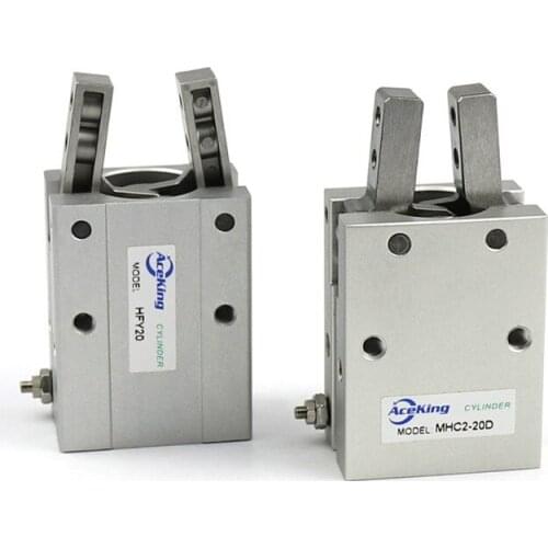 HFY Pneumatic Finger Cylinder MHC2-10 16 D/d/d / 20 D/d / 32 40 D/S Fulcrum Clamping Jaw Opening and Closing Type