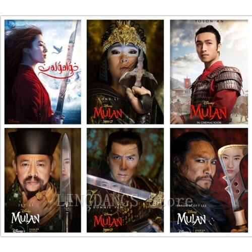 Disney Movies 5d Diy Diamond Painting Mulan Posters Liu Yifei Diamond Mosaic Embroidery Cross Stitch Full Drill Art Home Decor