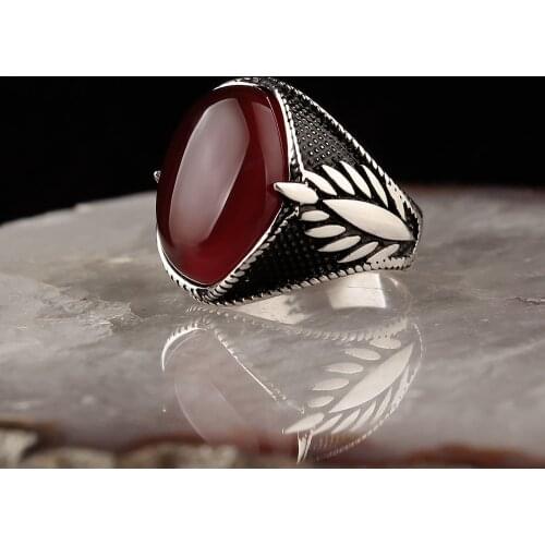 Gemstone Cool Ring 925 Sterling Silver Ring with Natural Onyx or Tiger Eye or Agate Stone Silver Women Ring Silver Men Ring Ring