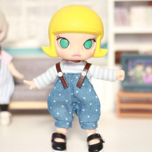 Ob11 baby clothes Molly Piccodo Body9 clay hands can wear playful overalls doll clothes pant 3 color