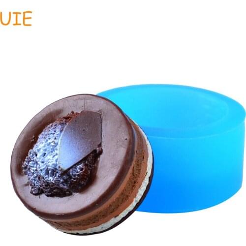 GYL512U 34.2mm 3D Round Chocolate Cake Silicone Mold - Fondant, Cake Decorating Tools, Cookie Biscuit, Resin Clay, Candy, Icing