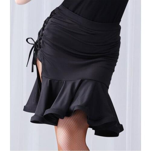 Square dance dance skirt black body skirt skirt pull rope safety pants Latin dance skirt