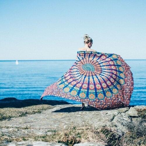 Hot New Indian Mandala Tapestry Hippie Home Decorative Wall Hanging Bohemia Beach Mat Yoga Mat Bedspread Table Cloth 210x148CM
