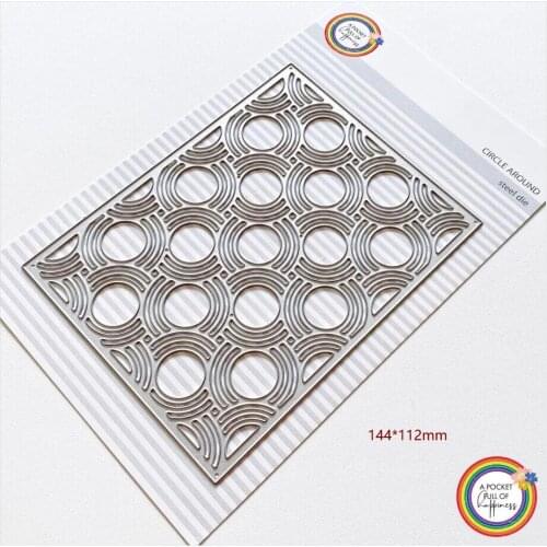 Metal cutting dies cut dies circle around Scrapbook paper craft knife mould blade punch