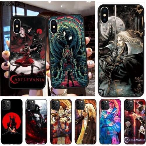 Castlevania Soft black Phone Case for iphone 12 pro max 11 pro XS MAX 8 7 6 6S Plus X 5S SE 2020 XR case
