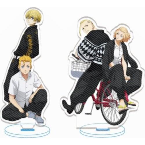 Anime Tokyo Revengers Takemitchy Hanagaki Takemichi Sano Manjiro Stand Figure Cosplay Acrylic Desk Model Plate Display Toy Gifts
