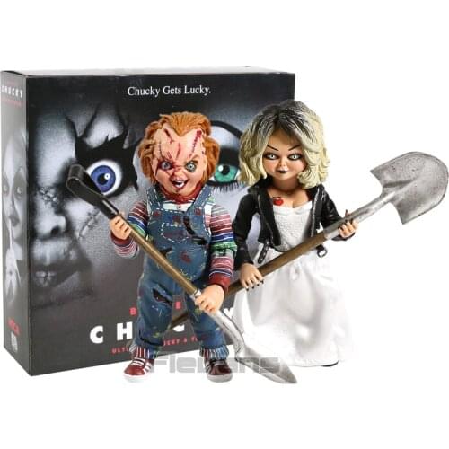NECA Bride of Chucky Ultimate Chucky & Tiffany PVC Action Figure Collectible Model Toy