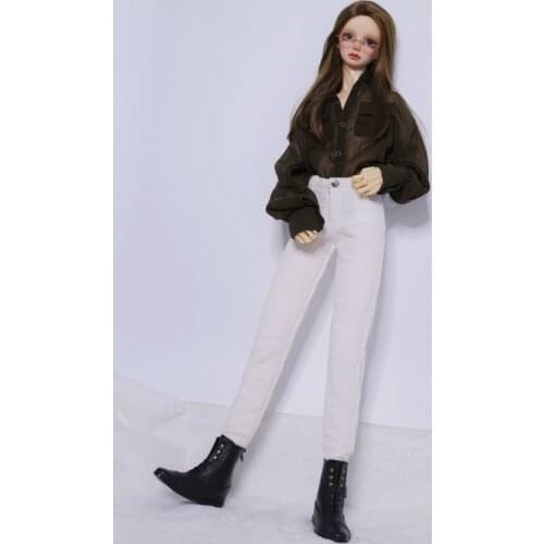 BJD doll clothes for 1/3 1/4 1/6 MSD Uncle size corduroy striped pants in 2 colors doll accessories