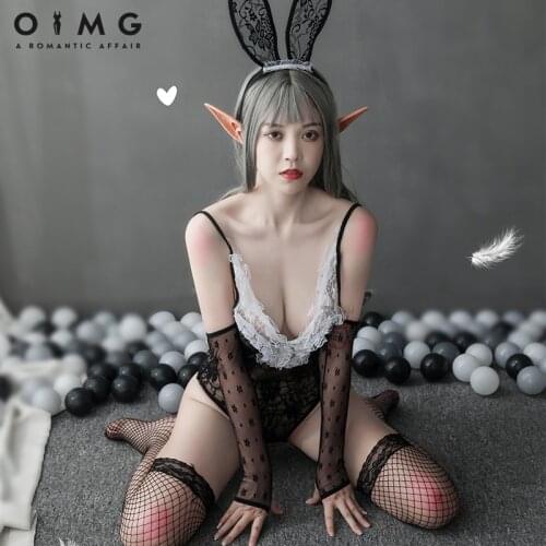 OMIG-Buta Yarou wa Bunny Girl Senpai no Yume wo Minai Cosplay Halloween Costume for Girls Sexy Cute Rabbit