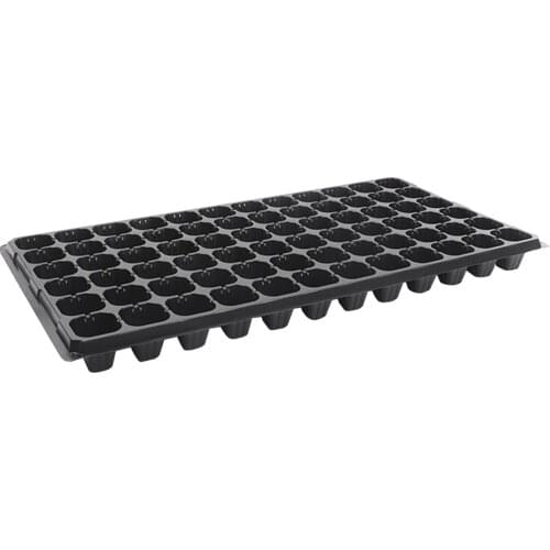 Seedling Tray Flower Vegetable Greenhouse Indoor Reusable 72 Cells Gardening Tool With Drain Holes Rectangle Plant Germination