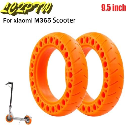 Durable Rubber Solid Tire Wheel Tyre Damping Shock Absorber Non Pneumatic Tyre For Xiaomi M365 Electric Scooter Tire 9.5Inch