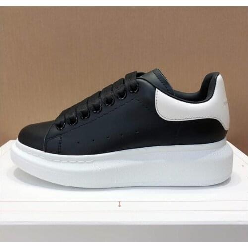 Luxury Designer Alexander Shoes Casual Women Sneakers Lace Up Platform White Shoes Tennis Vulcanize Shoes Zapatos De Mujer