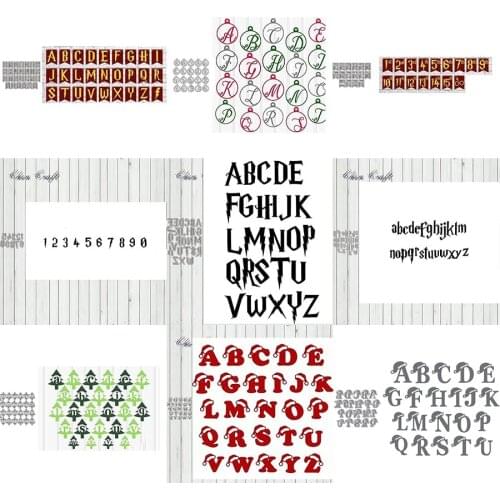 Scrapbooking Dies Letters and Numbers Metal Cutting Dies Stencils for DIY Album Paper Card Decorative Craft Die Cuts