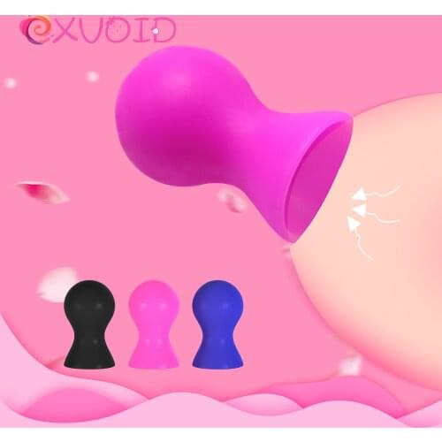 EXVOID Dual Suction Cup Sex Toys For Couples Clitoris Stimulate Nipple Sucker Female Breast Enlarger Pump Nipple Stimulator