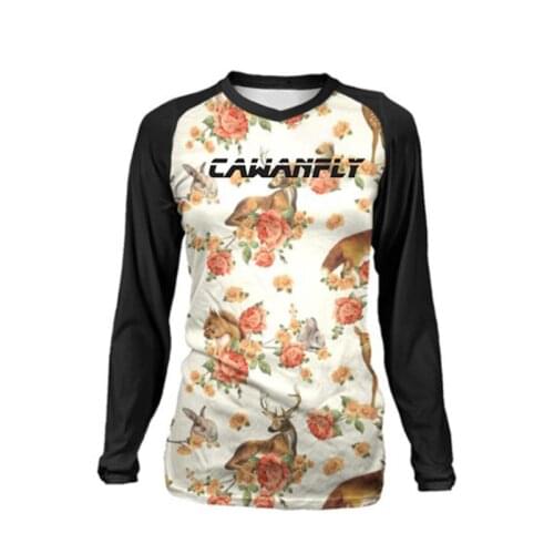 Long Shirt Off-Road DH Motorcycle Womens Downhill Cycling Jersey MTB Bike Sportswear Mountain Bike Cycling Jersey