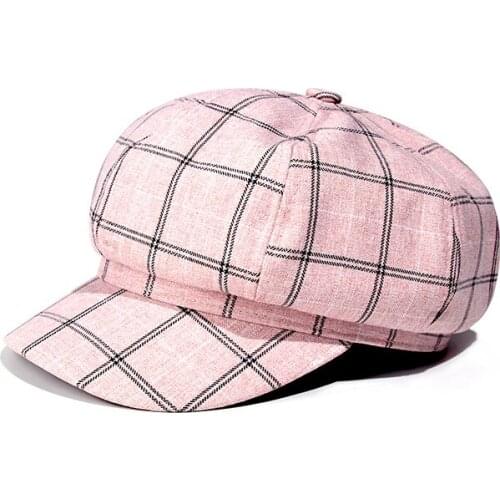 Women Fashion Cotton Octagonal Cap Painter Cap Retro Literary Hats Newsboy Cap Autumn Winter Ladies Casual Beret Hat Chapeau