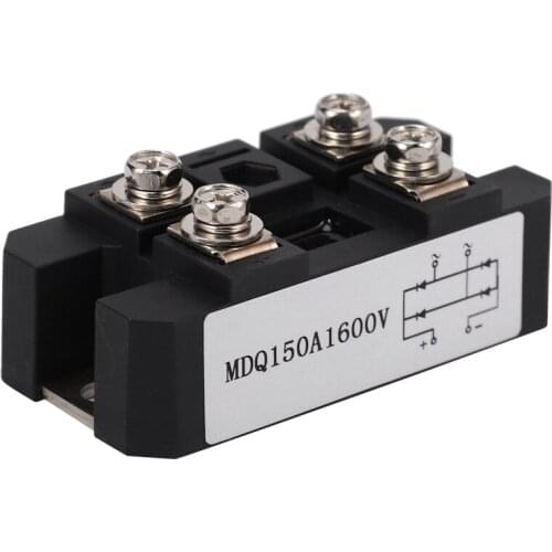 1Pc MDQ 150A-1600V Black Single-Phase Diode Bridge Rectifier 150A Amp High Power 1600V