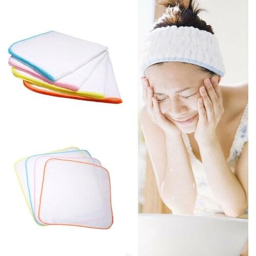 10pcs Soft Face Refresh Clean Towel Cotton Muslin Cloth Makeup Remover Facial Cleansing Pad Square Type Skin Care Tool New
