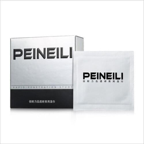 12pc Peineili Delay Wipes Natural Wet Tissue Long Lasting Men Prevent Premature Retarded Ejaculation Lubricant oil S2335