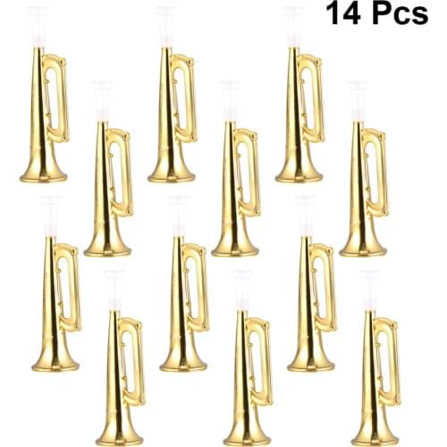 14pcs Trumpet Toys Musical Sounding Toys Cheering Props Party Favors Educational Supplies