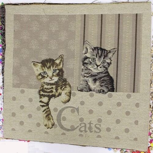2 Pcs/Lot 50*50cm Lucky Cat Pattern Polyester Cotton Fabric Cloth Sewing Tilda Jacquard Fabrics Tissue Home Textile