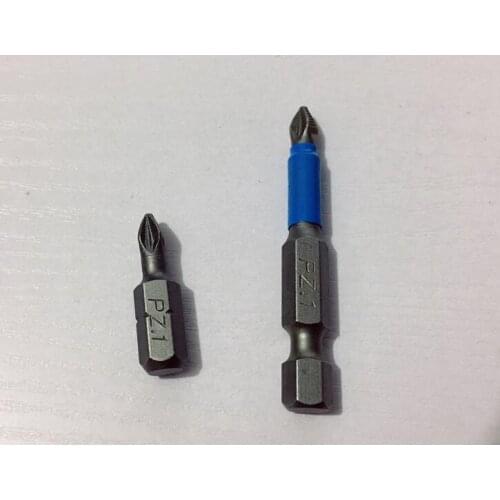 2pcs Magnetic Hex Shank anti-skid Cross Head Screwdriver batch nozzle head PZ1*25mm PZ1*50mm