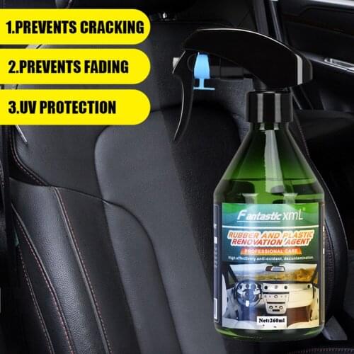 260ml Universal Car Interior Rubber And Plastic Retreading Agent Auto Hydrophobic Polish Nano Coating Spray Scratch Repair Agent