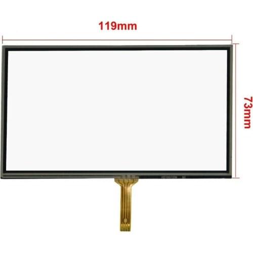 5inch 4 Wire Resistive Touch Panel Glass 119mm x 73mm For HSD050IDW1 LCD Screen
