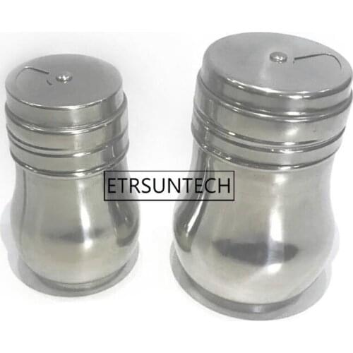 96pcs Stainless Steel Salt Shaker Jar Sugar Pepper Toothpick Storage Bottle BBQ Picnic Seasoning Storage Jars