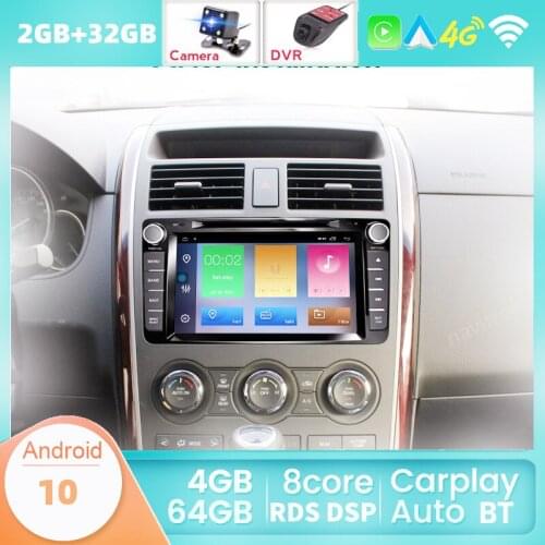 8" 1024*600P 2G RAM + 32G ROM Android 10.0 Car DVD For Mazda CX-9 CX9 CX 9 2007-2015 Radio GPS DSP Android Auto built-in Carplay