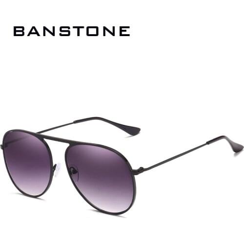 BANSTONE Luxury Metal Pilot Driving Wome Sunglasses Men Brand designer Sun Glasses Mirror Oculos de sol masculino UV400
