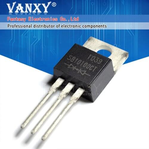 10pcs SB10100 TO220 10A 100V SCHOTTKY SB10100CT TO-220 BARRIER RECTIFIER 3PIN