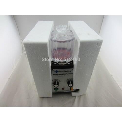 Diy Free shipping KT-100 Magnetic Polishing Tumbler use magnetic steel pins Jewelry Polisher Super Finishing