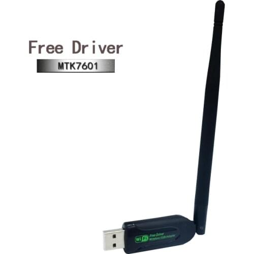 Free drive network card wireless signal receiver wireless adapter MTK7601 chip 2.4GHz network 150Mbps Linux/MAC OS/windows Vista
