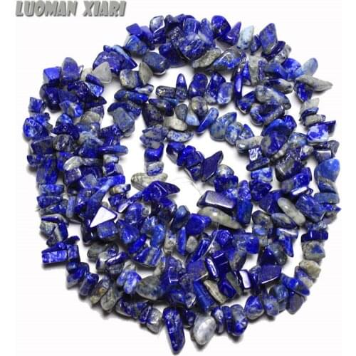 1 PCS Chips Irregular Shape Natural Lapis Lazuli Blue Stone Beads For Jewelry Making DIY Bracelet Necklace Material Strand 34