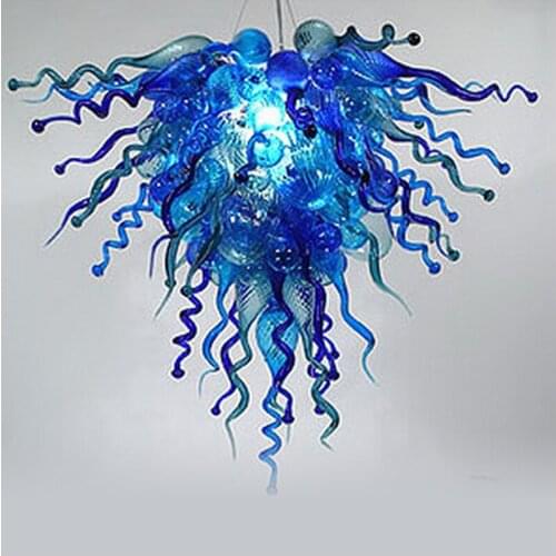 Custom Decorative Hand Blown Murano Glass Hanging LED Modern Abstract Outdoor Blown Murano Glass Chandeliers